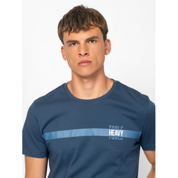 Heavy Tools MEREON Férfi rövidujjú póló / atlantic