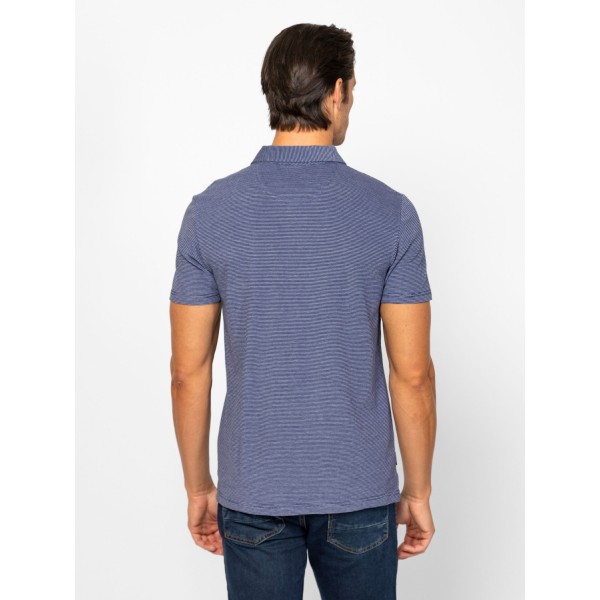 Heavy Tools DAFT Férfi galléros rövidujjú póló / navy