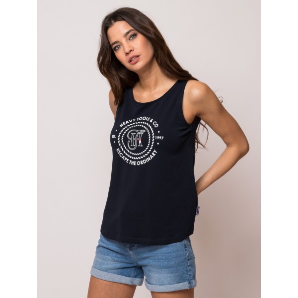 Heavy Tools BARLIN23 Női ujjatlan top / navy