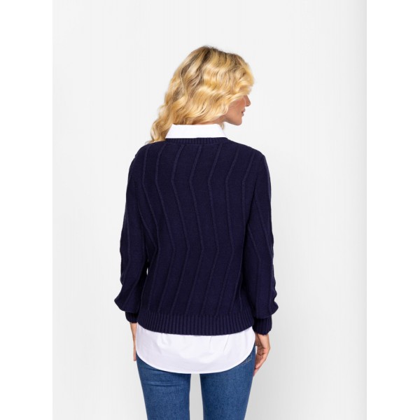 Heavy Tools HATMA Női kötött pulóver és kardigán / navy