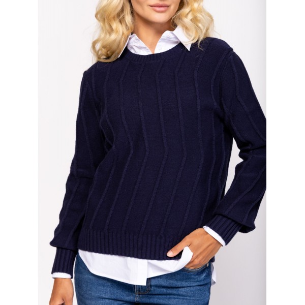 Heavy Tools HATMA Női kötött pulóver és kardigán / navy