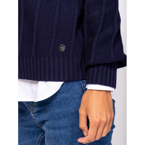 Heavy Tools HATMA Női kötött pulóver és kardigán / navy