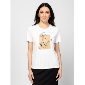 Heavy Tools MANOMI Női rövidujjú póló / ecru