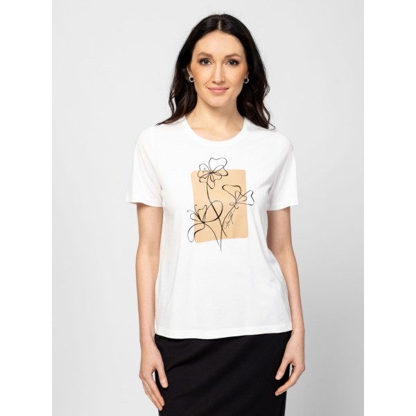 Heavy Tools MANOMI Női rövidujjú póló / ecru