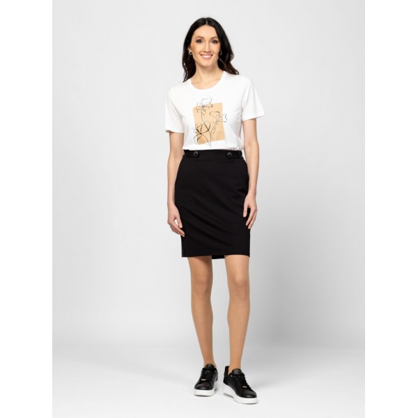 Heavy Tools MANOMI Női rövidujjú póló / ecru