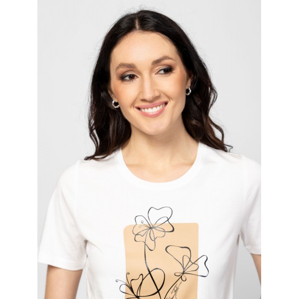 Heavy Tools MANOMI Női rövidujjú póló / ecru