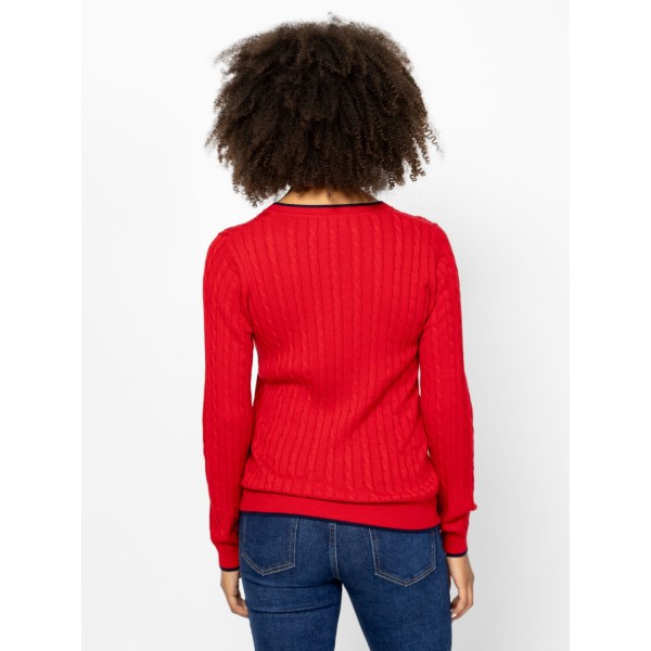 Heavy Tools HILLA Női kötött pulóver és kardigán / red