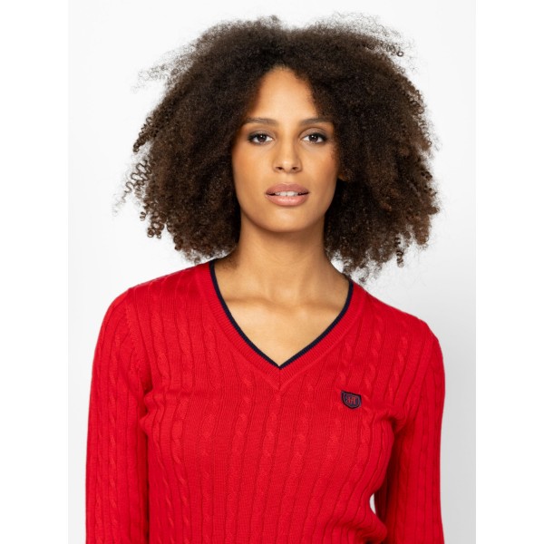 Heavy Tools HILLA Női kötött pulóver és kardigán / red