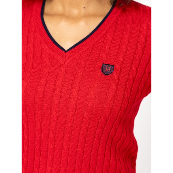 Heavy Tools HILLA Női kötött pulóver és kardigán / red