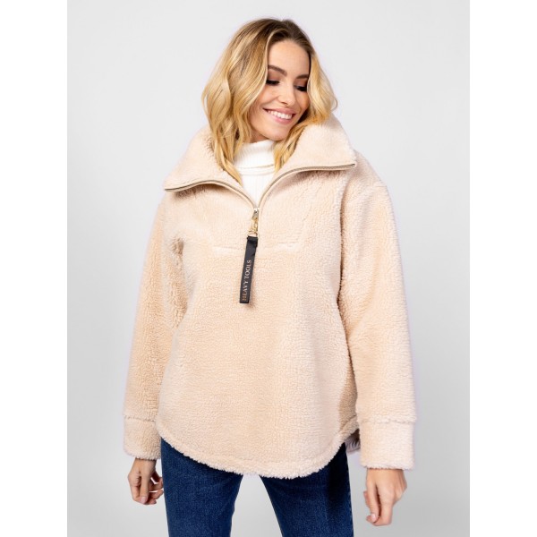 Heavy Tools TABURA Női állónyakas felső / ecru