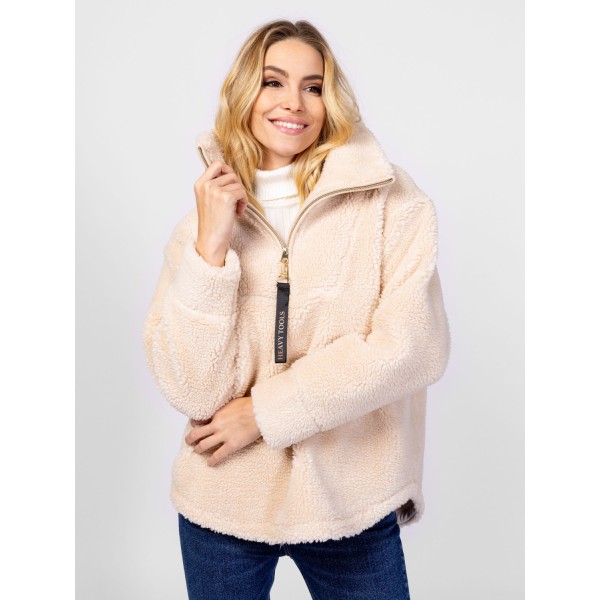 Heavy Tools TABURA Női állónyakas felső / ecru