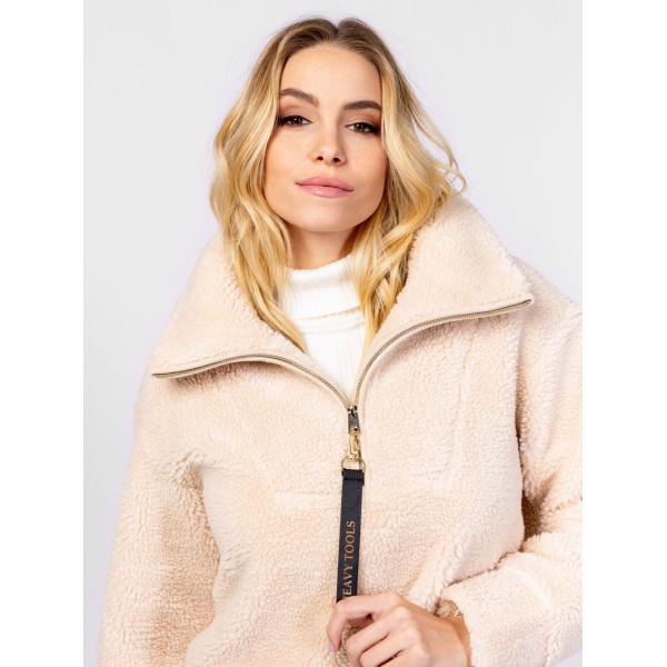 Heavy Tools TABURA Női állónyakas felső / ecru