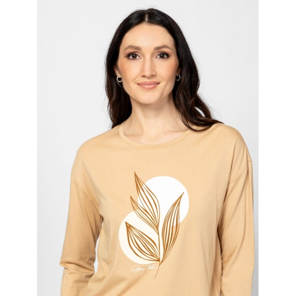 Heavy Tools CAPRA Női hosszúujjú póló / oat