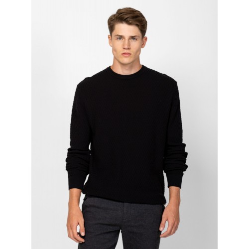 Heavy Tools HUNTER Férfi kötött pulóver és kardigán / black