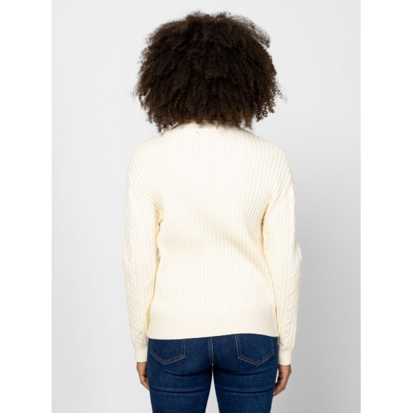 Heavy Tools HALPA Női kötött pulóver és kardigán / ecru