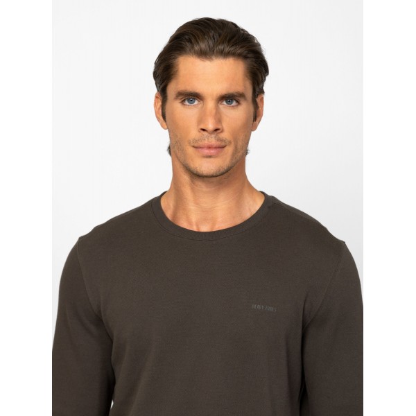 Heavy Tools DALIEN Férfi környakas felső / oilgreen