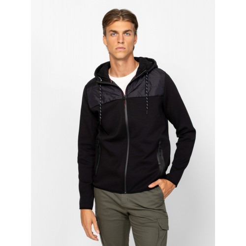 Heavy Tools SANDAR Férfi kapucnis felső / black