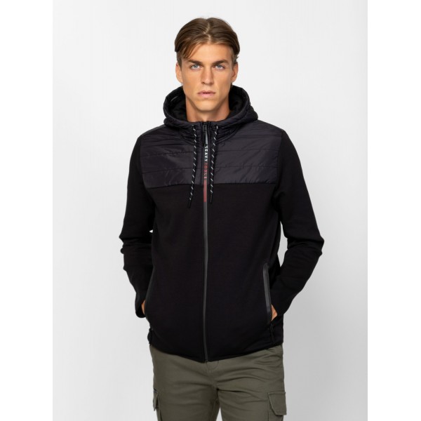 Heavy Tools SANDAR Férfi kapucnis felső / black