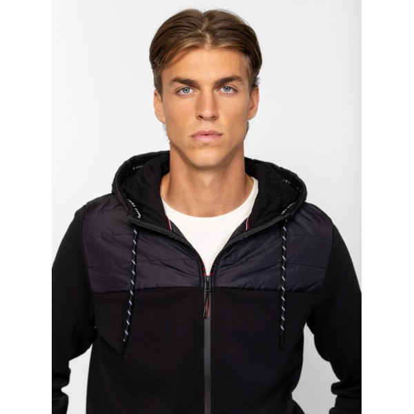 Heavy Tools SANDAR Férfi kapucnis felső / black