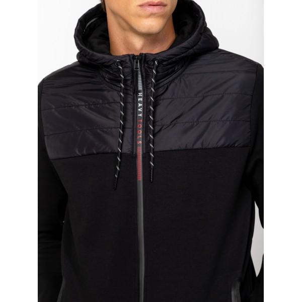 Heavy Tools SANDAR Férfi kapucnis felső / black