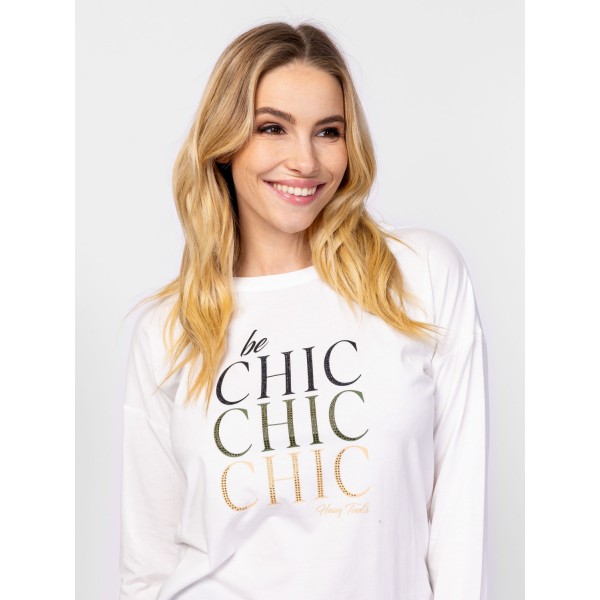 Heavy Tools CARMINA Női hosszúujjú póló / ecru