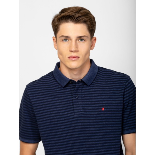 Heavy Tools DABLISH Férfi galléros rövidujjú póló / moonlight