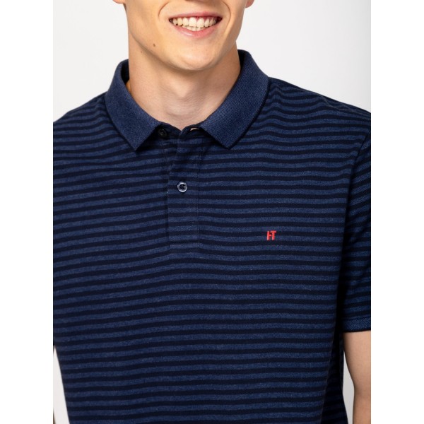 Heavy Tools DABLISH Férfi galléros rövidujjú póló / moonlight