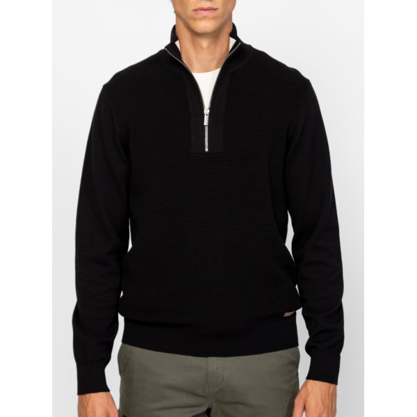 Heavy Tools HENDON Férfi kötött pulóver és kardigán / black