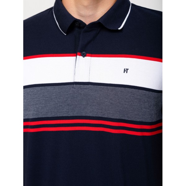 Heavy Tools DRUMW25 Férfi galléros rövidujjú póló / navy