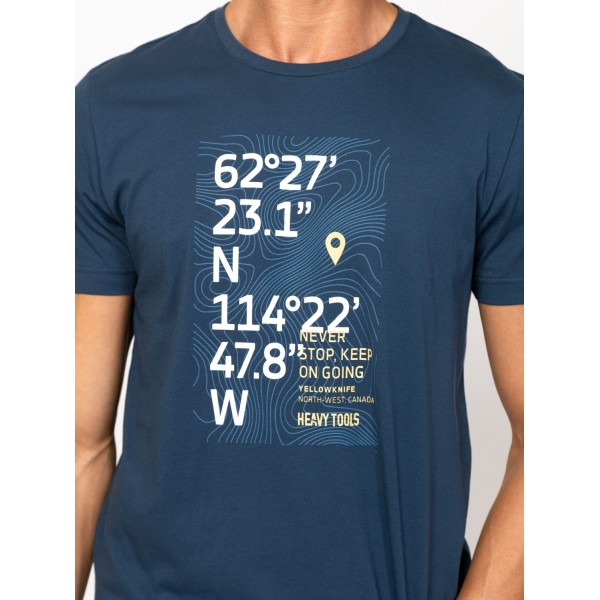 Heavy Tools MARICO Férfi rövidujjú póló / atlantic