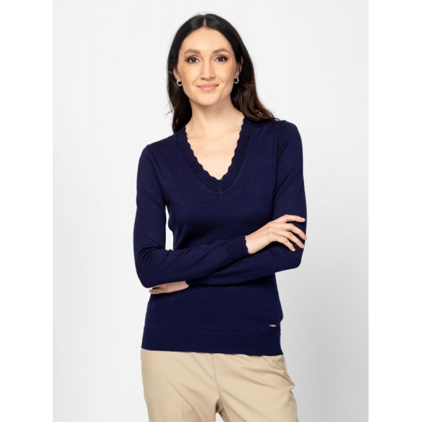 Heavy Tools HOFLIW25 Női kötött pulóver és kardigán / navy