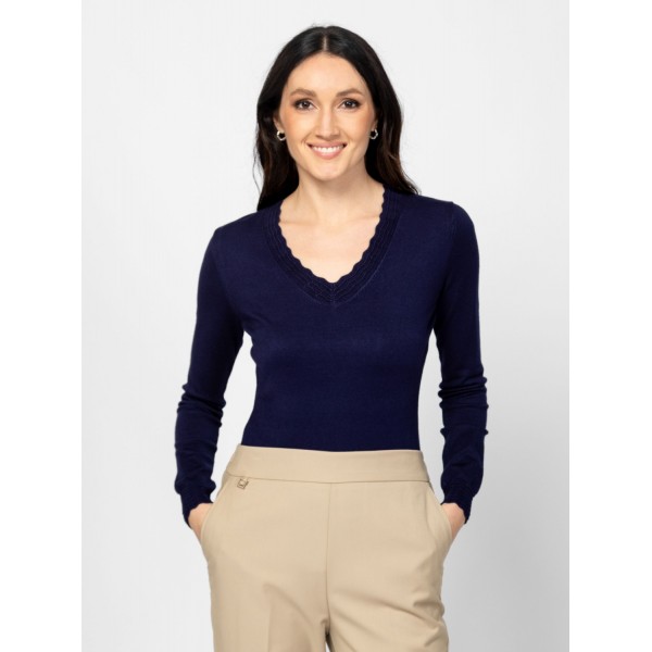 Heavy Tools HOFLIW25 Női kötött pulóver és kardigán / navy