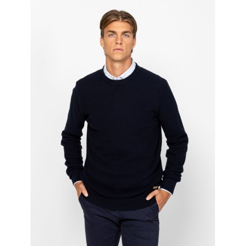 Heavy Tools HELVETW25 Férfi kötött pulóver és kardigán / navy