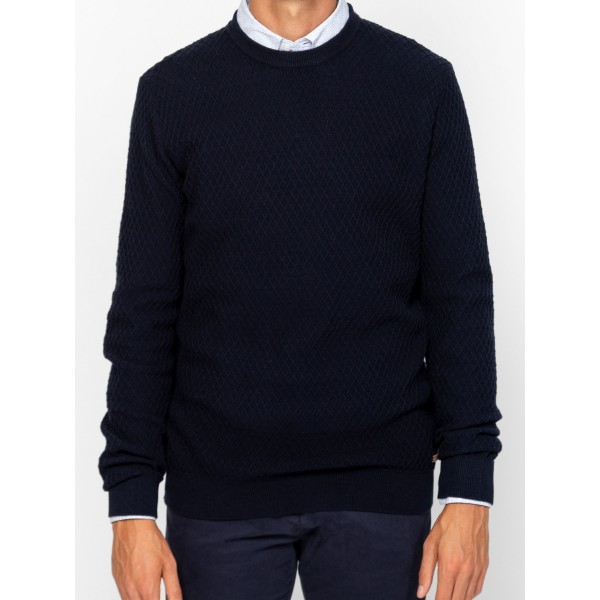 Heavy Tools HELVETW25 Férfi kötött pulóver és kardigán / navy