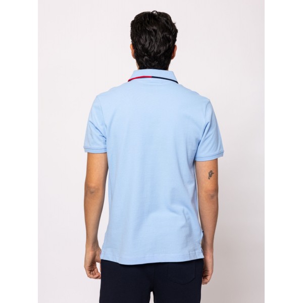 Heavy Tools DARIEN Férfi galléros rövidujjú póló / lightblue