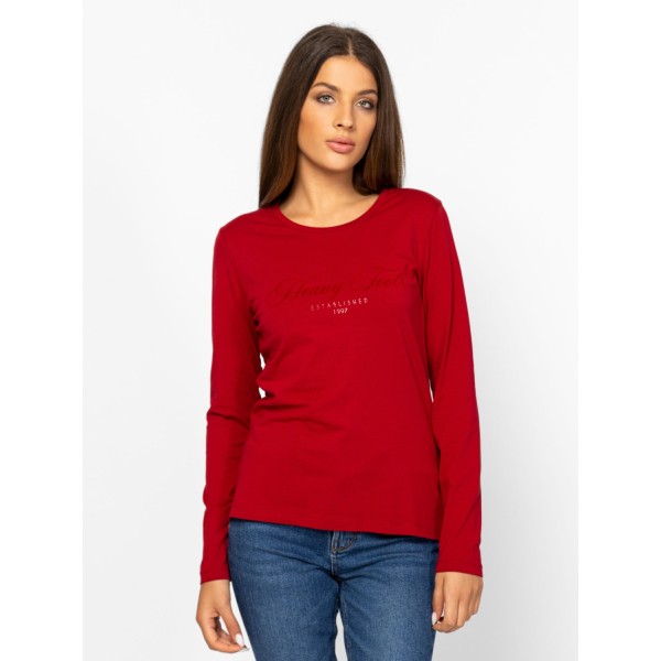 Heavy Tools CALA Női hosszúujjú póló / ruby