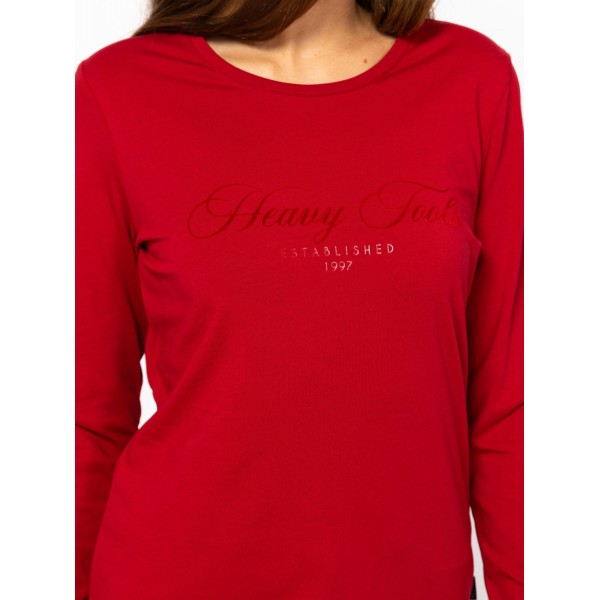 Heavy Tools CALA Női hosszúujjú póló / ruby