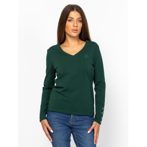 Heavy Tools CINKA Női hosszúujjú póló / green