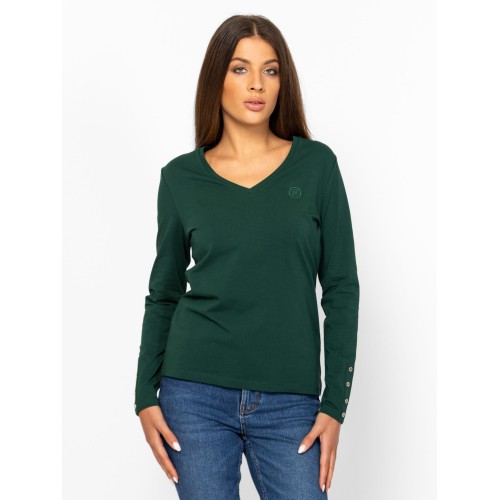 Heavy Tools CINKA Női hosszúujjú póló / green