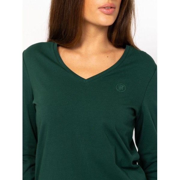 Heavy Tools CINKA Női hosszúujjú póló / green