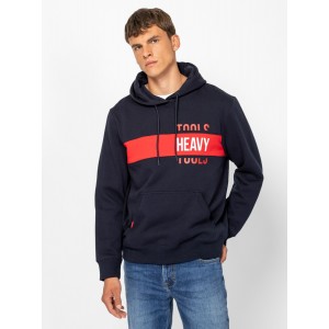 Heavy Tools SENTI Férfi kapucnis felső / navy