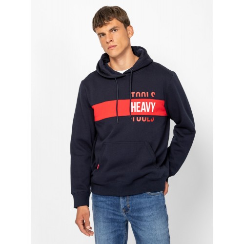 Heavy Tools SENTI Férfi kapucnis felső / navy