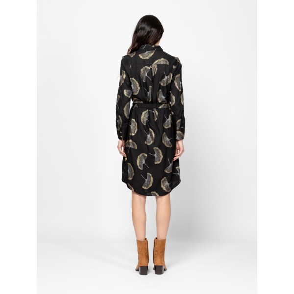 Heavy Tools VALENTINAW25 Női vászonruha / ginkgo