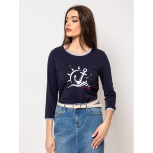 Heavy Tools CARALOS25 Női hosszúujjú póló / navy
