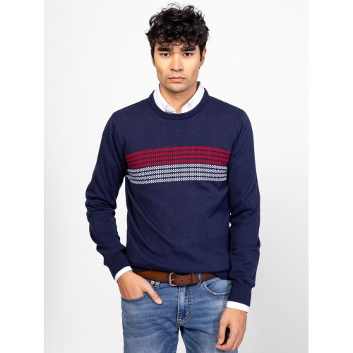 Heavy Tools HOMBRE Férfi kötött pulóver és kardigán / navy