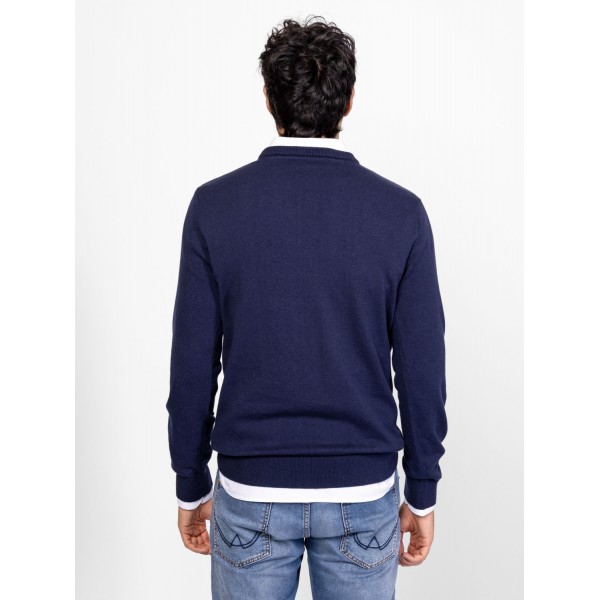 Heavy Tools HOMBRE Férfi kötött pulóver és kardigán / navy