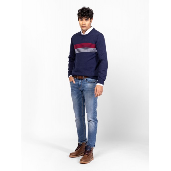 Heavy Tools HOMBRE Férfi kötött pulóver és kardigán / navy