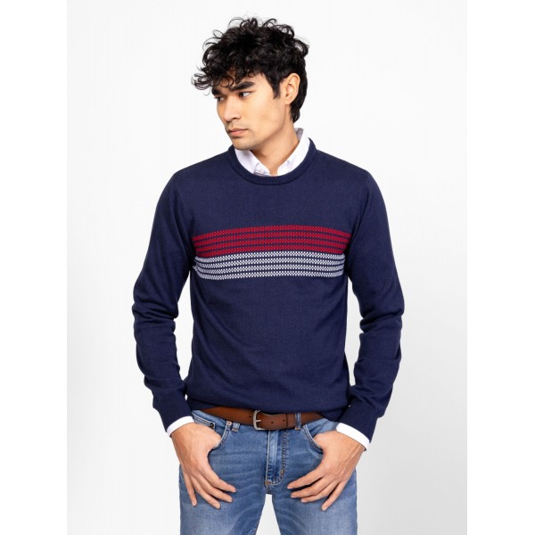 Heavy Tools HOMBRE Férfi kötött pulóver és kardigán / navy