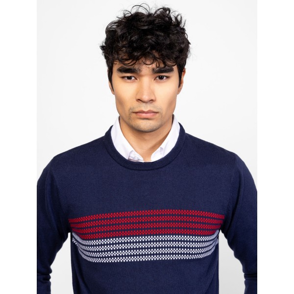 Heavy Tools HOMBRE Férfi kötött pulóver és kardigán / navy