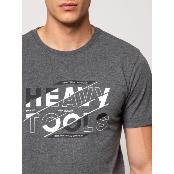 Heavy Tools MULTI Férfi rövidujjú póló / frost